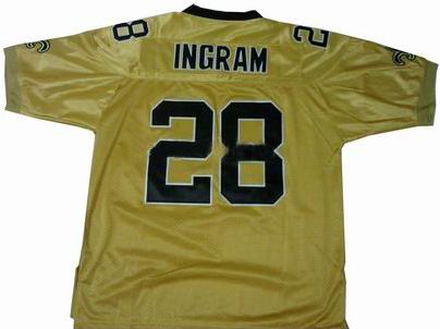 New Orleans Saints jersey #28 Mark Ingram golden jersey