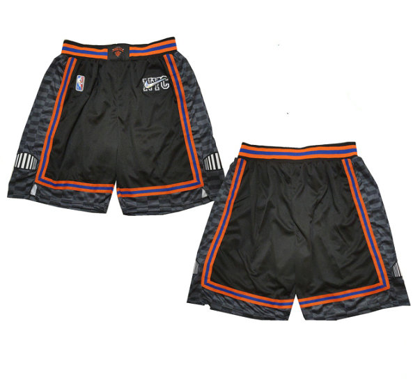 New Yok Knicks Black Shorts 