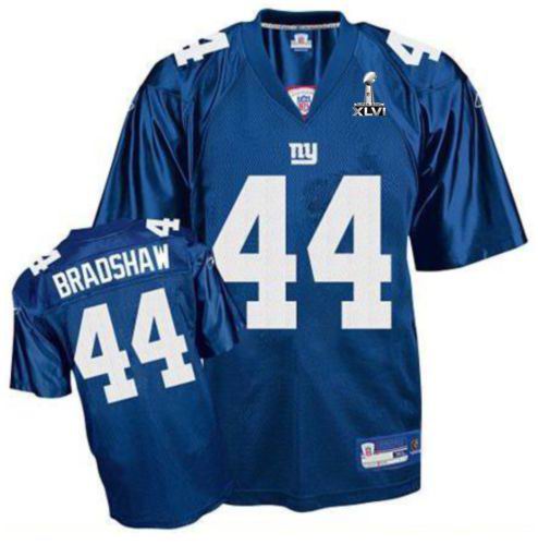 New York Giants #44 Ahmad Bradshaw jerseys 2012 Super Bowl XLVI Jersey Blue