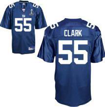 New York Giants #55 Danny Clark 2012 Super Bowl XLVI Jersey Blue