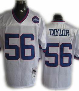 New York Giants #56 Lawrence Taylor Throwback white Jerseys