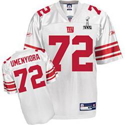 New York Giants #72 Osi Umenyiora 2012 Super Bowl XLVI Jersey white
