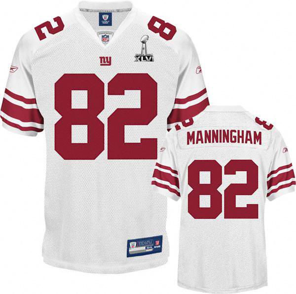 New York Giants #82 Mario Manningham 2012 Super Bowl XLVI Jersey white