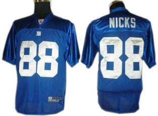 New York Giants #88 Hakeem Nicks Blue Jerseys