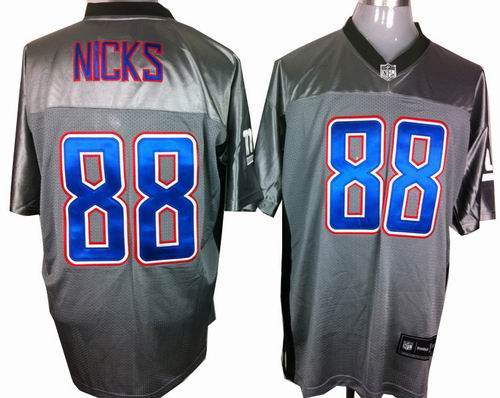 New York Giants #88 Hakeem Nicks Gray shadow jerseys