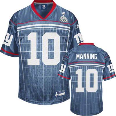 New York Giants 10# Eli Manning 2012 Super bowl Jersey