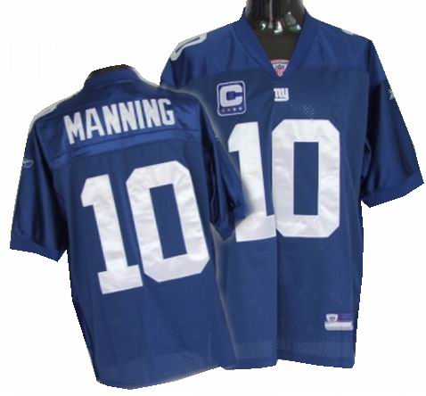 New York Giants 10# Eli Manning blue C patch