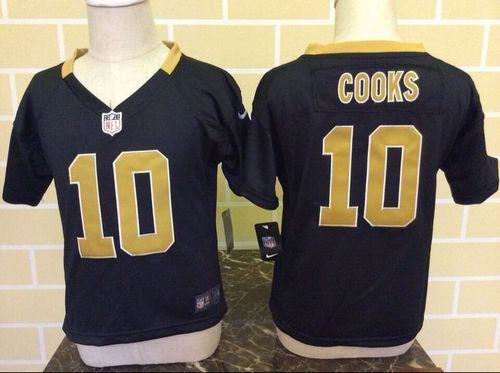New York Giants 10 Brandin Cooks Black Team Color Toddler Nike NFL Game Jersey