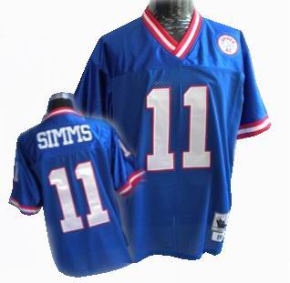 New York Giants 11# SIMMS Blue mitchellandness