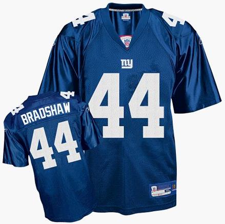 New York Giants 44 Bradshaw Blue jerseys