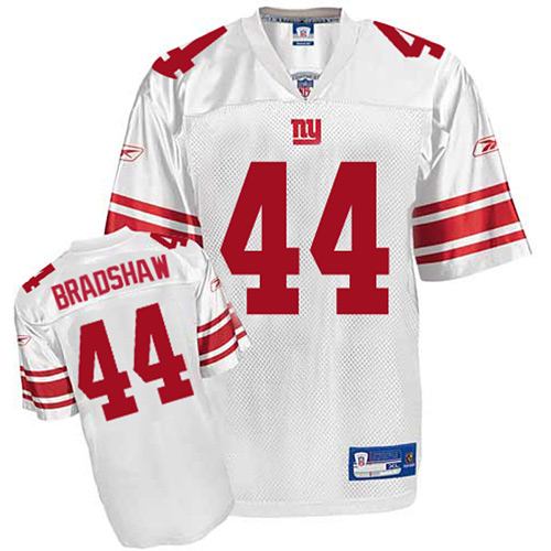 New York Giants 44 Bradshaw white jerseys
