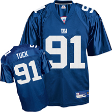 New York Giants 91# TUCK blue jerseys