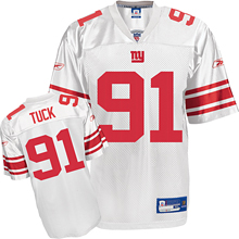 New York Giants 91# TUCK white jerseys