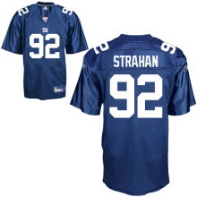 New York Giants 92# Michael Strahan blue