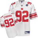 New York Giants 92# Michael Strahan white