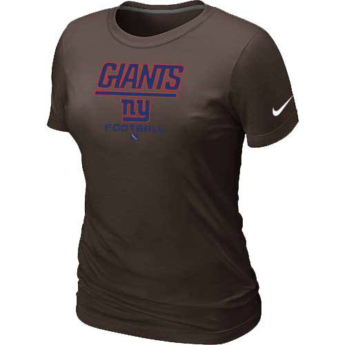 New York Giants Brown Women's Critical Victory T-Shirt