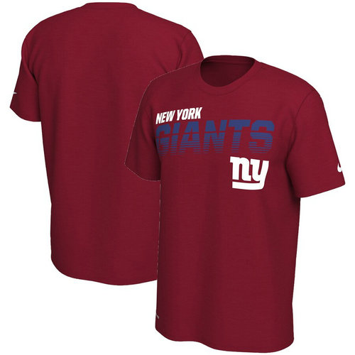 New York Giants Nike Sideline Line Of Scrimmage Legend Performance T-Shirt Red