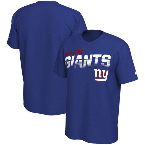 New York Giants Nike Sideline Line Of Scrimmage Legend Performance T-Shirt Royal