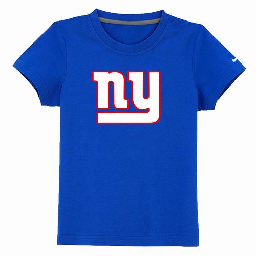 New York Giants Sideline Legend Authentic Logo YouthT-Shirt  Blue