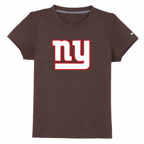 New York Giants Sideline Legend Authentic Logo YouthT-Shirt  Brown