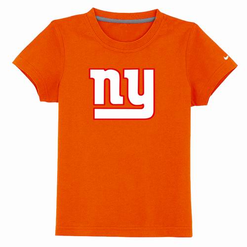 New York Giants Sideline Legend Authentic Logo YouthT-Shirt  Orange