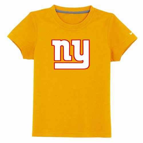 New York Giants Sideline Legend Authentic Logo YouthT-Shirt  Yellow