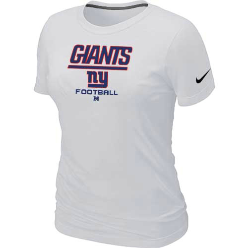 New York Giants White Women's Critical Victory T-Shirt