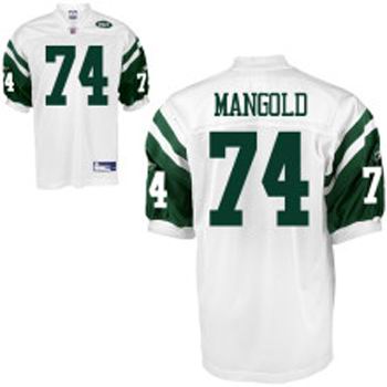 New York Jets #74 Nick Mangold Jersey white