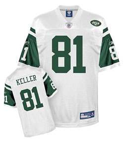 New York Jets #81 Dustin Keller White Jersey