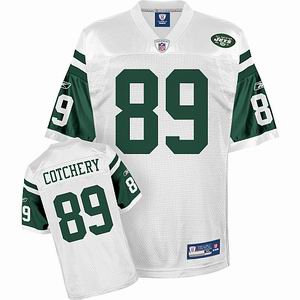 New York Jets #89 Jerricho Cotchery white Jersey