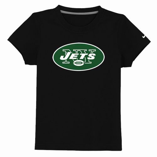 New York Jets Authentic Logo Youth T-Shirt Black