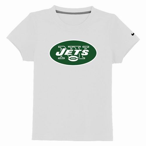 New York Jets Authentic Logo Youth T-Shirt White