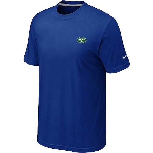New York Jets Chest embroidered logo T-Shirt Blue