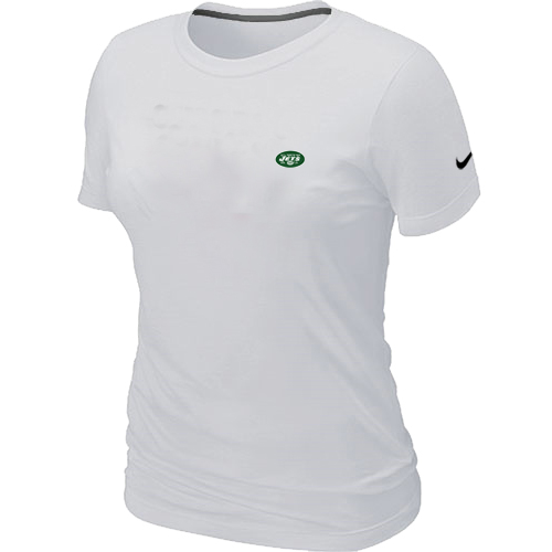 New York Jets Chest embroidered logo women's T-Shirt white