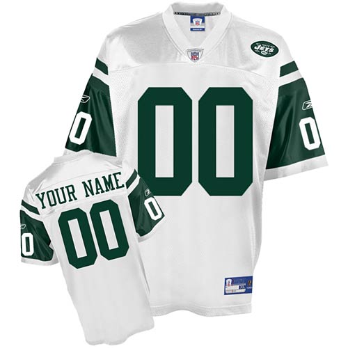 New York Jets Customized White Jersey