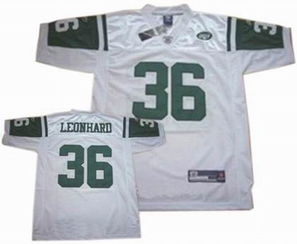 New York Jets Jersey #36 Jim Leonhard jerseys white