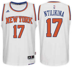 New York Knicks #17 Frank Ntilikina Home White New Swingman Stitched NBA Jersey