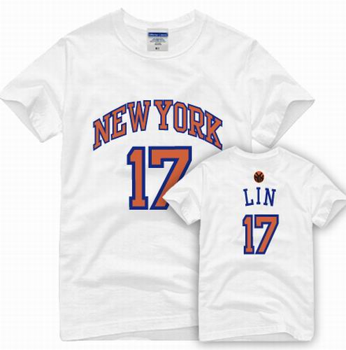 New York Knicks 17# Jeremy Lin  white T Shirts