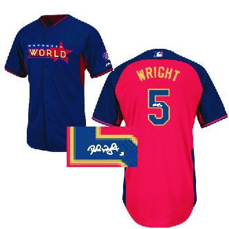 New York Mets 5# David Wright World 2014 Future Stars BP Jersey