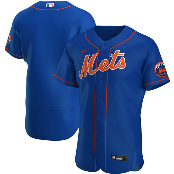New York Mets Men's Nike Royal Alternate 2020 Authentic Official Team Name MLB Jersey