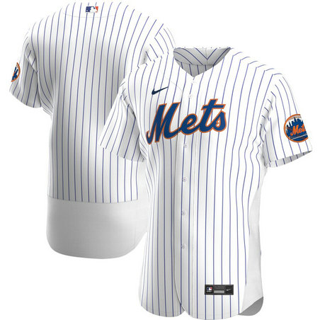 New York Mets Men's Nike White Home 2020 Authentic Official Team MLB Jersey