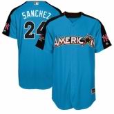 New York Yankees #24 Gary Sanchez  Blue American League 2017 MLB All-Star MLB Jersey