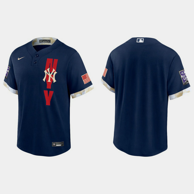 New York Yankees 2021 Mlb All Star Game Fan's Version Navy Jersey