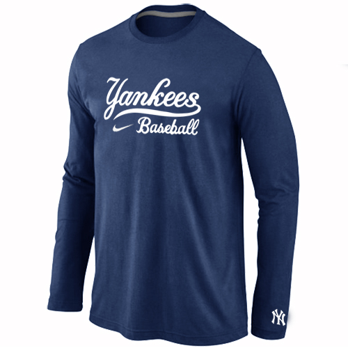 New York Yankees Long Sleeve T-Shirt D.Blue