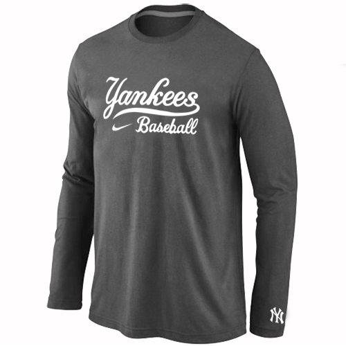 New York Yankees Long Sleeve T-Shirt D.Grey