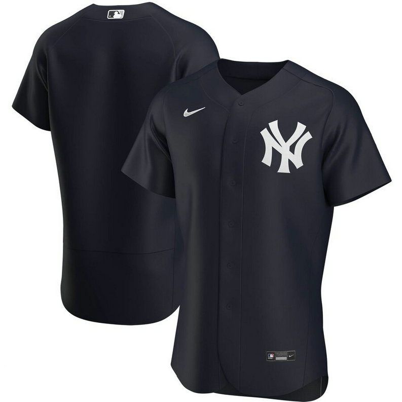 New York Yankees Men's Nike Navy Alternate 2020 Authentic Official Team MLB Jersey