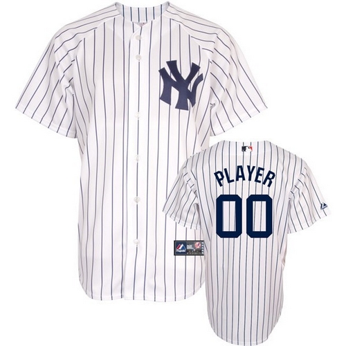 New York Yankees Personalized Custom White MLB Jersey