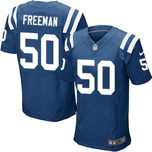 Nike  Indianapolis Colts 50# Jerrell Freeman Elite Royal Blue jerseys
