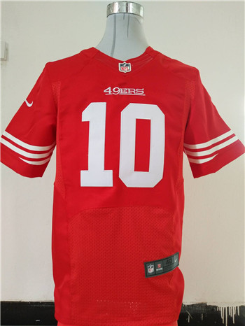 Nike 49ers #10 Jimmy Garoppolo Red Team Color Men's Stitched NFL Elite Jersey