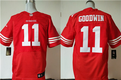 Nike 49ers #11 Marquise Goodwin Red Team Color Men's Stitched NFL Elite Jersey
